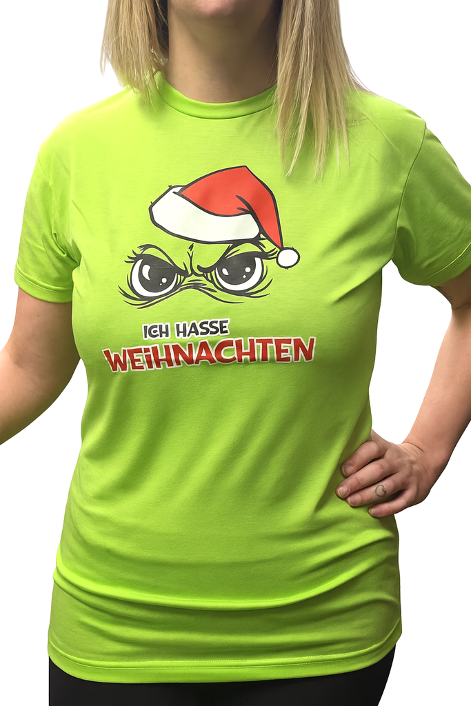 T-Shirt Festtags-Muffel | S – XXL | 2 Farben | Unisex Anti-Weihnachten-Shirt – Öko-Tex 160 gsm Baumwoll-Mix, lustige Weihnachtskleidung für Büro & Freizeit