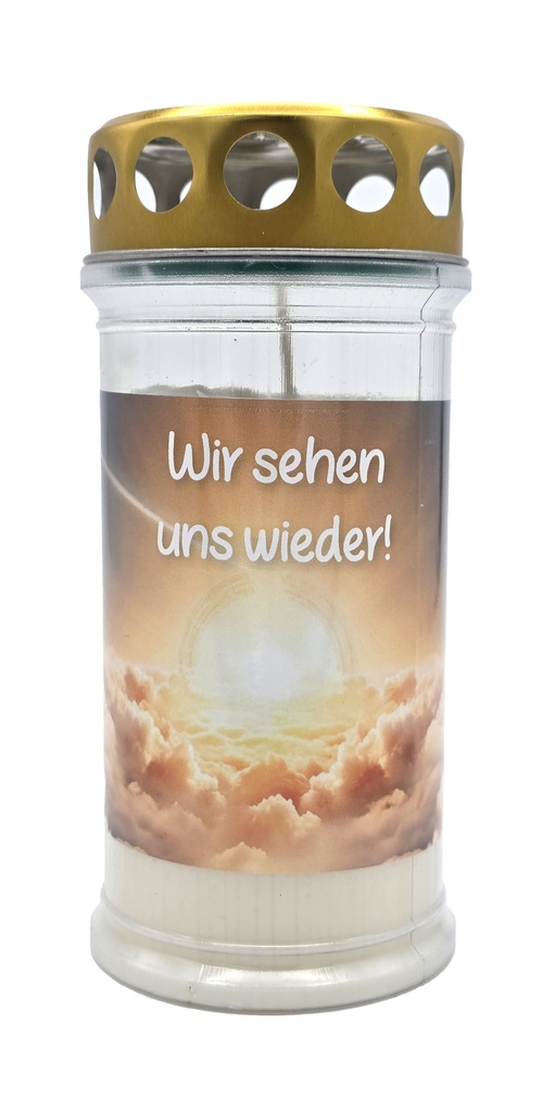 Grabkerze | Erstklassige Qualität | 17cm x 7,5cm mit Motiv | Himmelstor