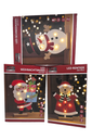 Weihnachts Holzfiguren mit 7 LED, H x 30 cm, 3 Modelle, mit Timer, batterieb.