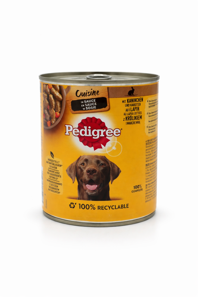 PEDIGREE® Cuisine in Sauce mit Kaninchen, Leber & Karotten, Dose 800g