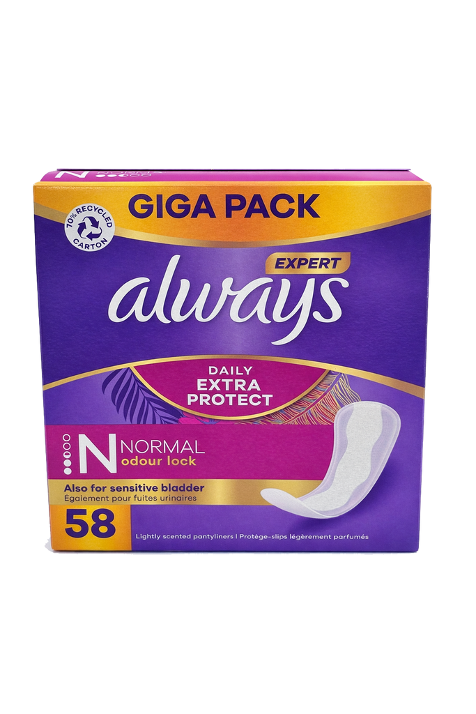 Always Daily Extra Protect Slipeinlagen 58Stk Größe Normal