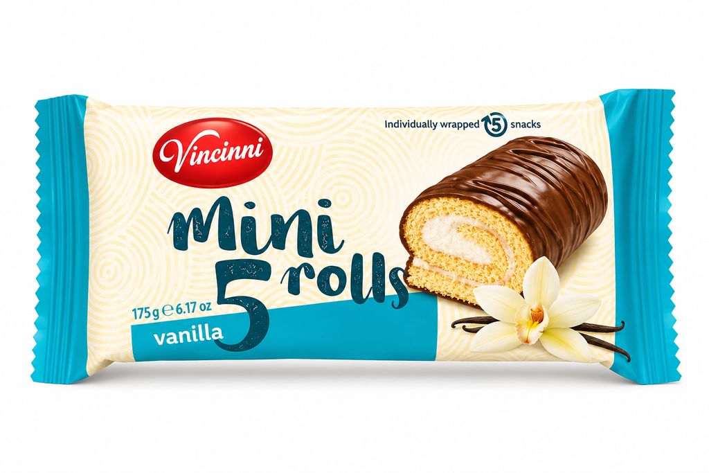 Mini Rolls 5er Pack 175g Vanille
