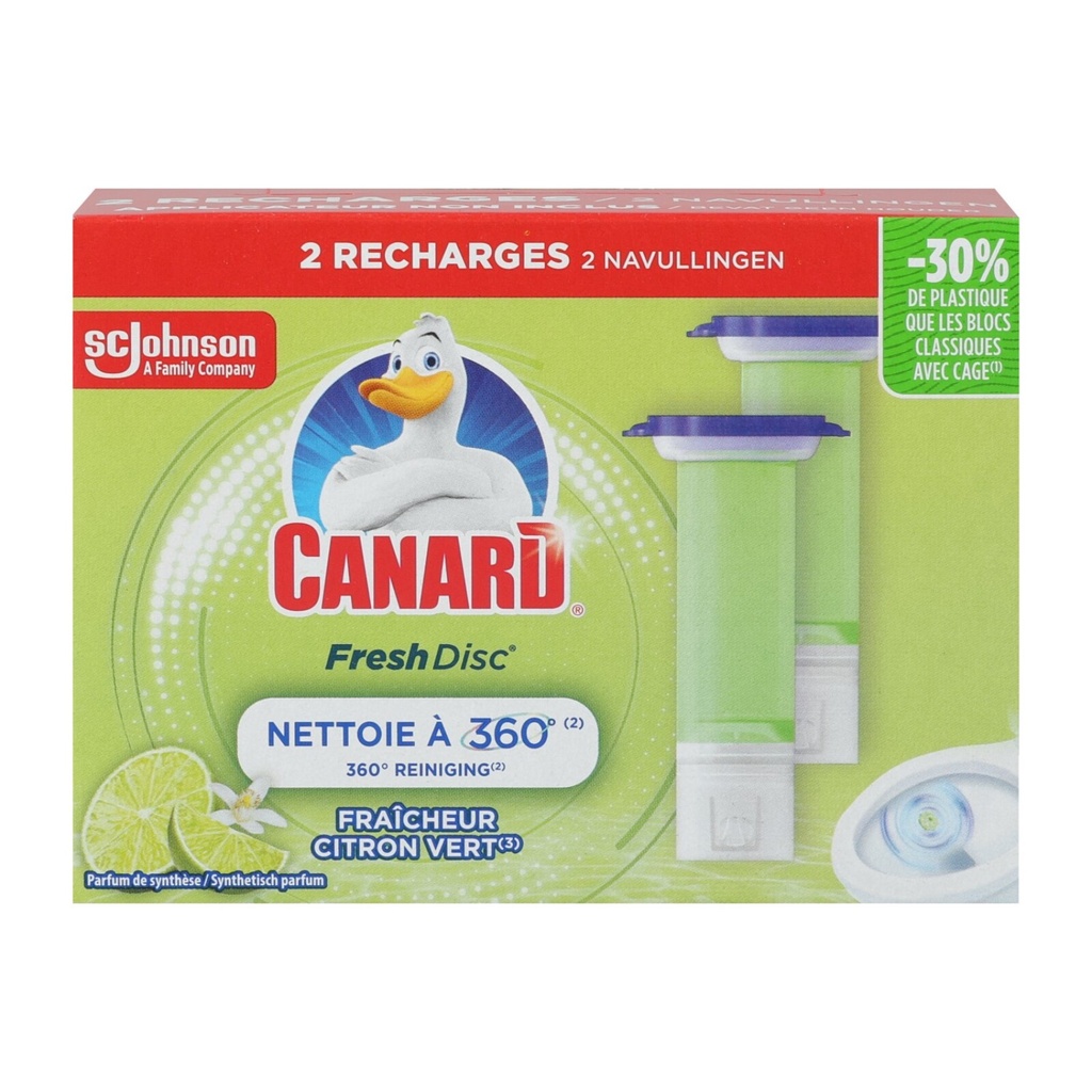 Canard (WC-ENTE) WC-Frische-Siegel 2x6Stück Lime Freshness (2x36ml)