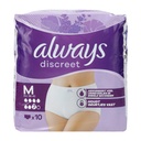 Always Discreet Inkontinenzhosen 10Stück Size M
