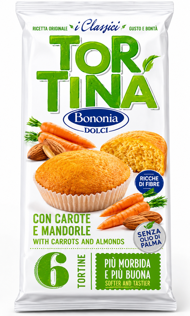 Bononia Dolci Minikuchen mit Karotten & Mandeln 228g
