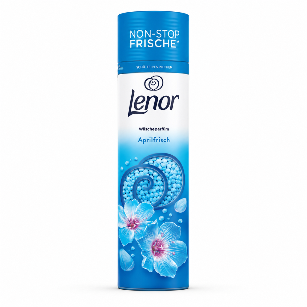 Lenor Wäscheparfüm Aprilfrisch 275 g mit blauen Duftperlen und blau-weißer Verpackung