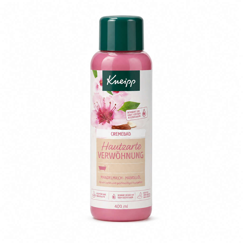 Kneipp Badeschaum Hautzarte Verwöhnung 400 ml für sanfte Pflege und ein weiches Hautgefühl