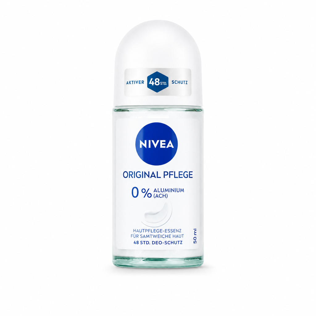 NIVEA Original Care Deoroller 50 ml mit 48 Stunden Schutz und 0 % Aluminium