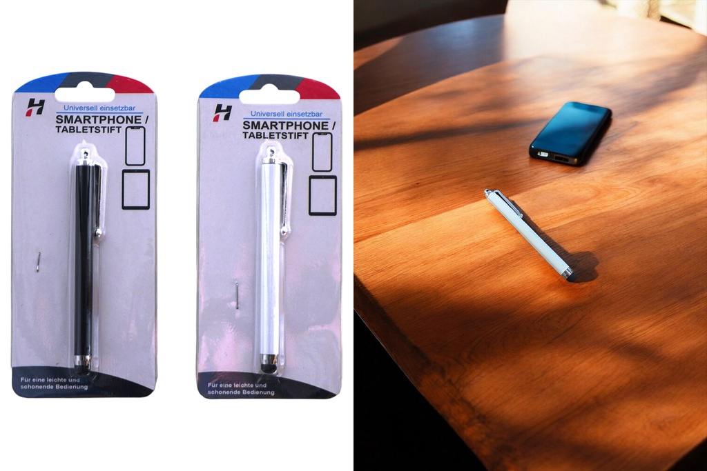 Smartphone-Tablet Stift Aluminium, 10,5cm, 2 Farben