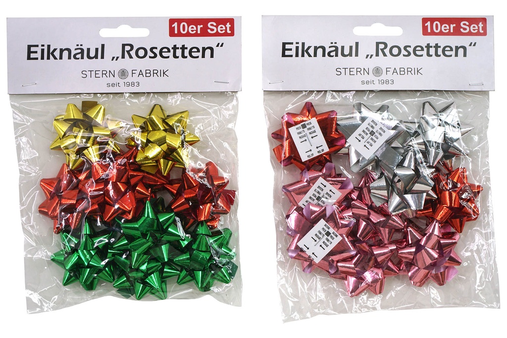 Eiknäul "Rosetten" Sortiment, 10er Pack