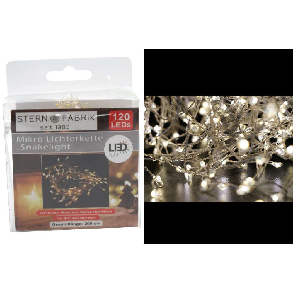 Lichterkette Mikro LED "Snakelight", 120er 