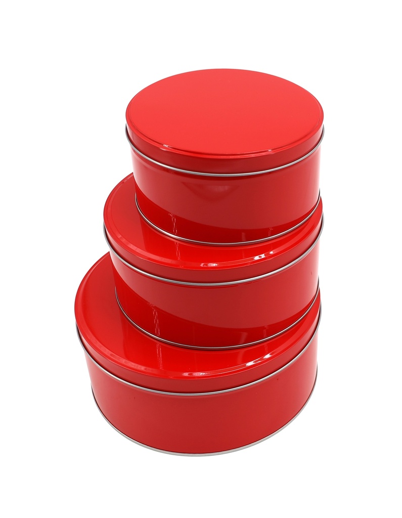 Keksdose Gebäckdose 3er Set Rot