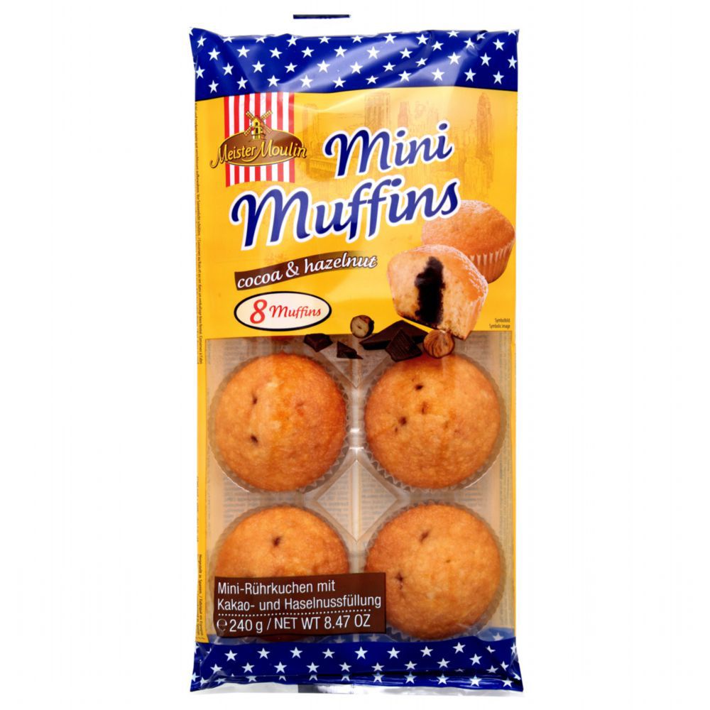 Mini Muffins Cocoa & Hazelnut 8er 240g