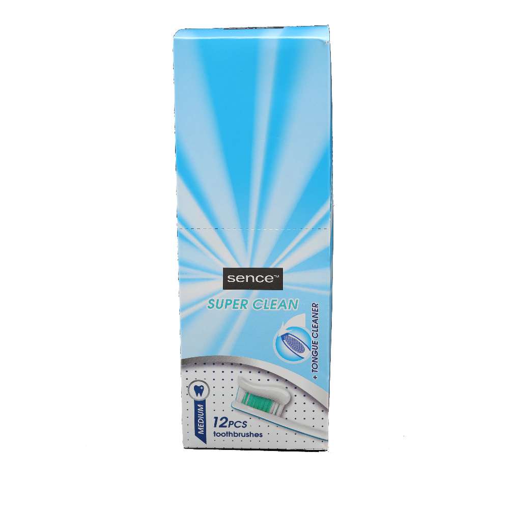 Sence Fresh 12er Pack  Zahnbürste Clean Medium