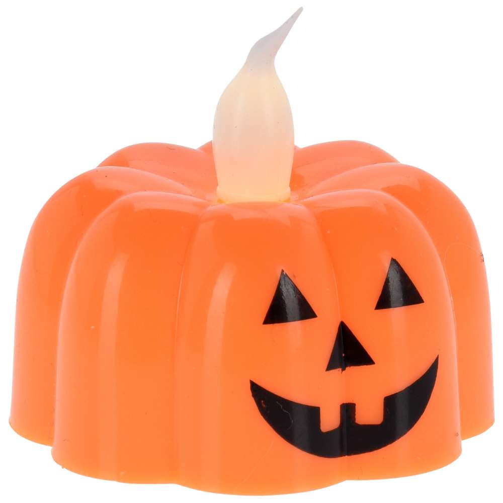 *Teelicht Kürbis mit LED