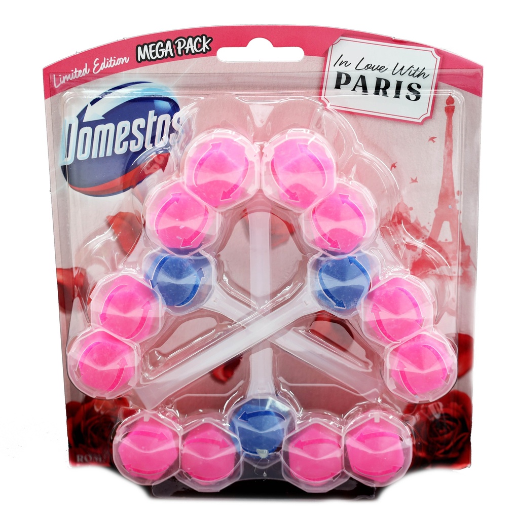 Domestos Power 5 WC Stein RomanticRose 3x55g MegaPack