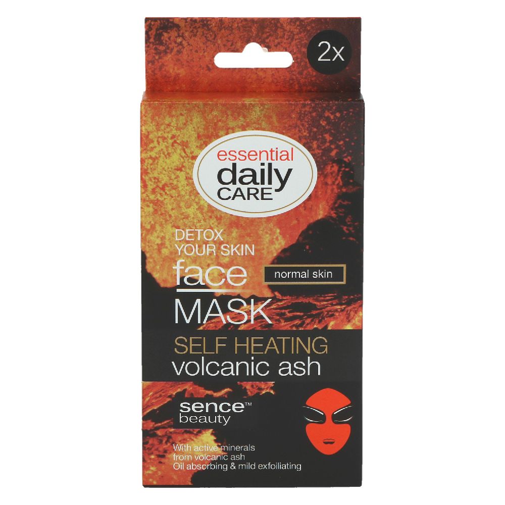 Sencebeauty Gesichtsmaske Vulkanasche Thermo-Maske 2x6gr