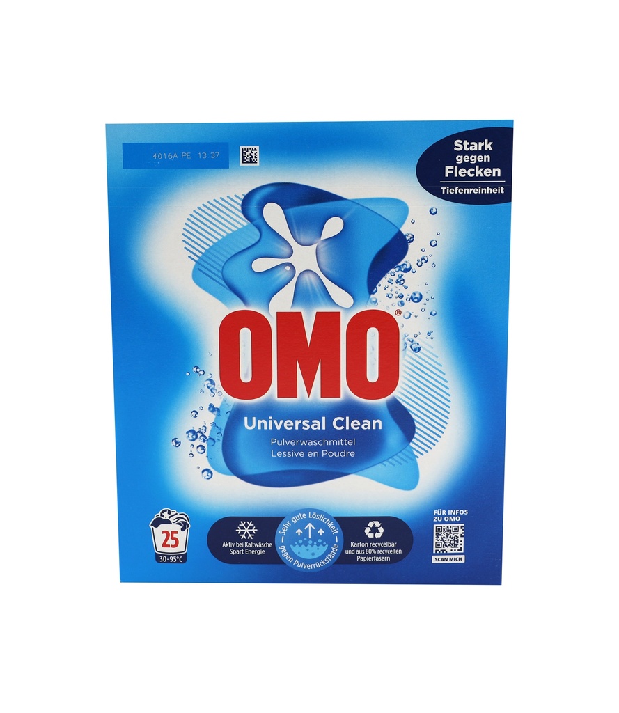 OMO Waschmittel Pulver Universal Clean 25WL 1,625 kg