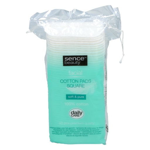 [5476] Sence Wattepads quadratisch 50 Stück Soft & Pure