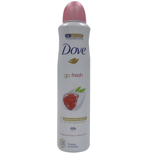 [13167] Dove deodorant spray  XXL 250 ml. Go Fresh pomegranate & lemon.