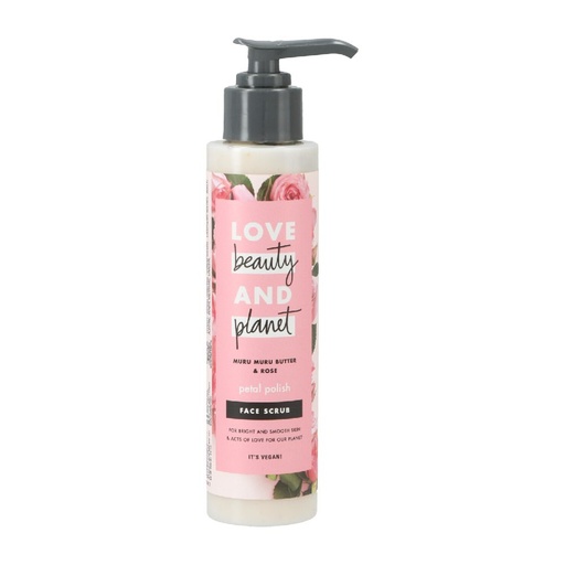 [9600] Love Beauty and Planet Gesichtspeeling 125ml mit Muru Muru Butter&Rose