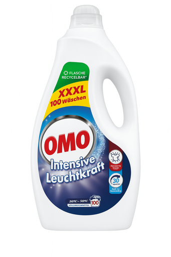 OMO Flüssigwaschmittel 100WL 5 Liter XXXL Intensive Leuchtkraft