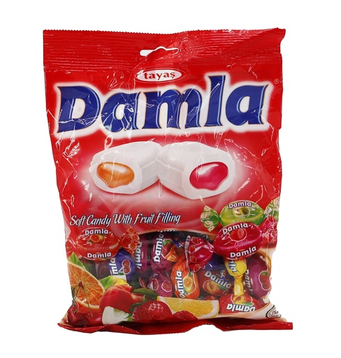 [12103] Tayas Damla 200g Soft Candy Fruit Filling Assorted Bag