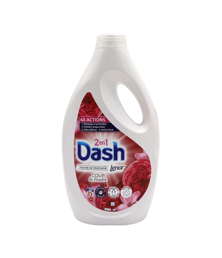 [15077] Dash =(Lenor) Flüssigwaschmittel 1,75L Jasmin und Mai-Rose 35WL