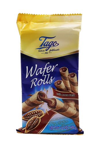 [12596] Tago Kekse 150gr Wafer Rolls With Cacao Cream