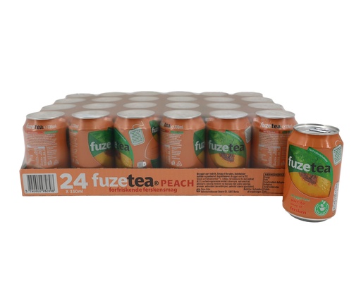 [7427] Fuze Tea Eistee Pfirsich (24 x 0,33 Liter Dosen)