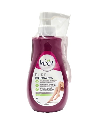 [15230] Veet Pure Haarentfernungscreme Sensitive Pumpspender 400ml