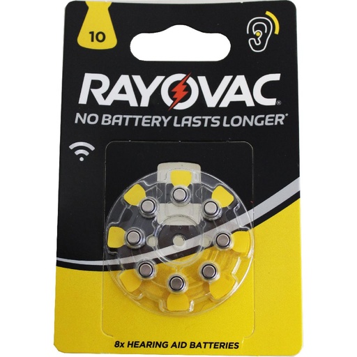 [8285] R Rayovac Knopfzellen für Hörgeräte 10