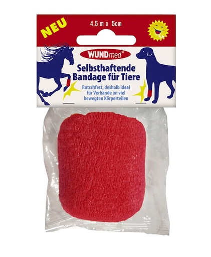 [7282] Wundmed Bandage für Tiere selbsthaftend 5 cmx4,5m