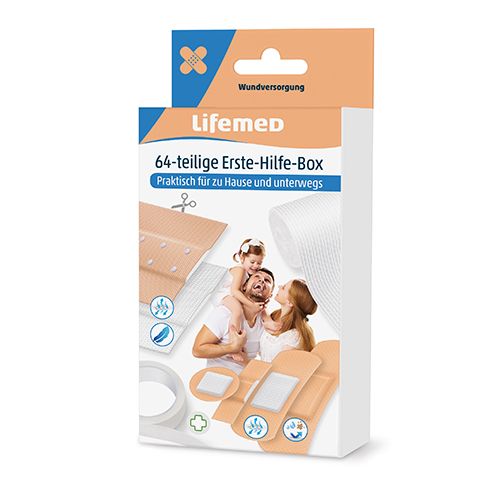 [9383] Lifemed" Erste-Hilfe-Box 64-teilig