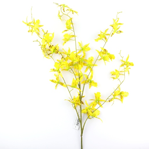 [13345] Kunstblume Tigerorchidee mit 5 Zweigen 90cm