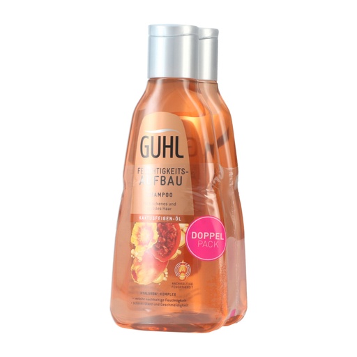 [12807] Guhl Shampoo 2x250ml Feuchtigkeits-Aufbau Kaktusfeigen Öl