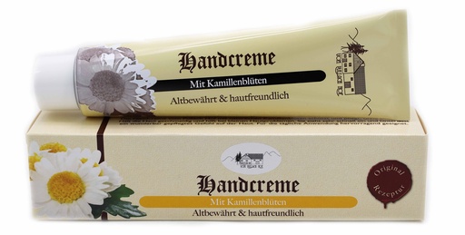 [7368] Handcreme 100ml - Tube - mit Kamillenblüten