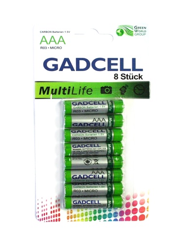 [8353] Batterie R03P/AAA "Gadcell", 8er