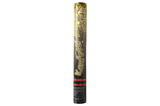 [14770] Partypopper 38cm gold metallic Konfetti Kanone