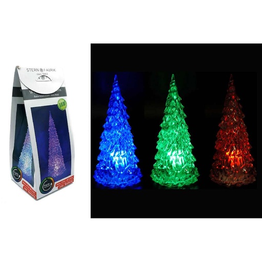 [8787] LED Acryl Baum 18cm Ø 7,5cm mit Farbwechsel