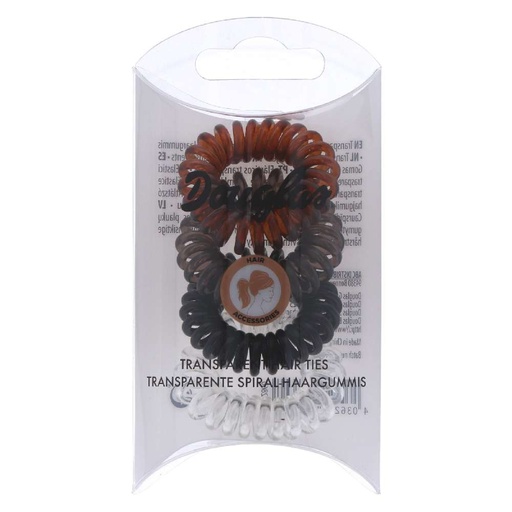 [12345] Douglas Haargummi 4Stück Spiral Transparent