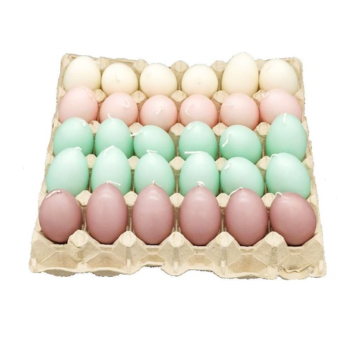 [10134] Kerze Osterei 30 Stück Farbton 2