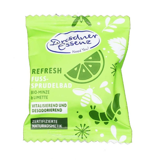 [8063] Dresdner Essenz Fuss-Sprudelbad 1Stück  Bio-Minze & Limette