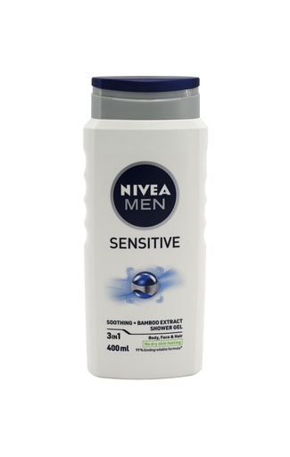 [16220] Nivea Shampoo und Duschgel 400ml 3-in-1 Für Männer Sensitive