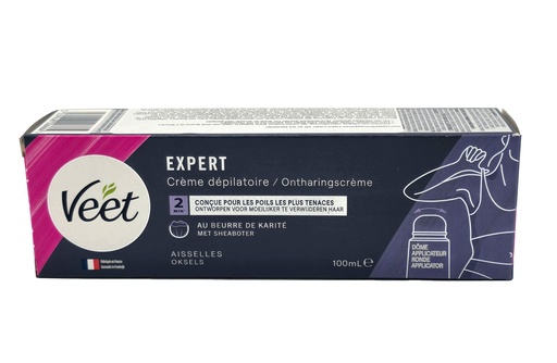 [16233] Veet Expert Haarentfernungscreme 100 ml Achsel Sheabutter