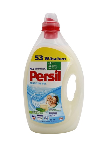 [16285] Persil Vollwaschmittel flüssig Sensitive Gel 53WL 5,3 Liter