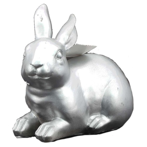 [10141] Hase sitzend oder stehend 14cm silber