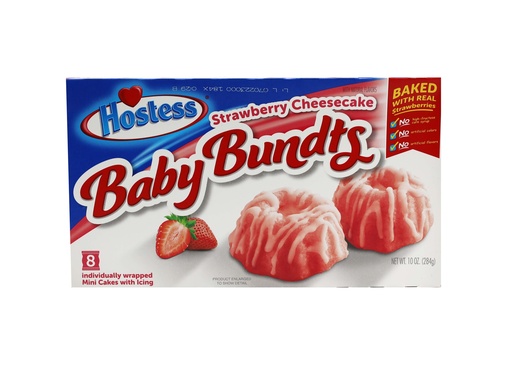 [16361] Hostess Baby Bundts Strawberry 284g