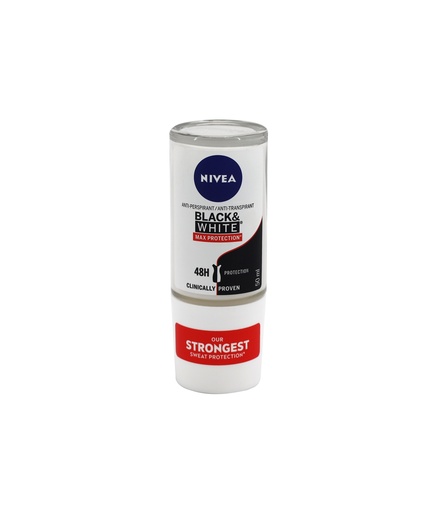 [15464] NIVEA Deo Roll-On Black & White Max Protect 50ml 