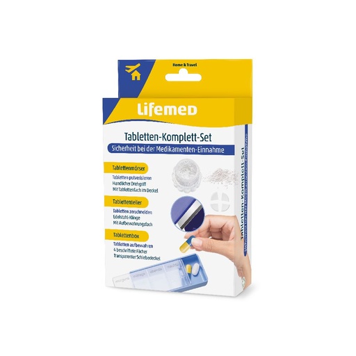 [7270] 3 "Lifemed" Tabletten-Komplett-Set blau